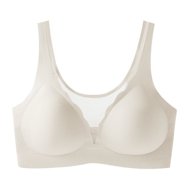 Plus Size U-Shaped Back Wireless Bra