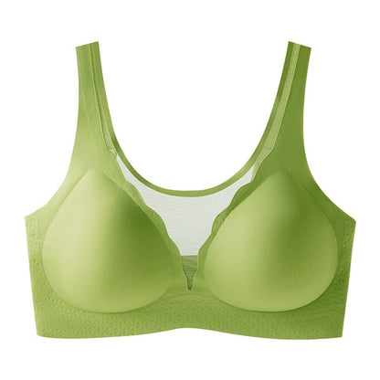 Plus Size U-Shaped Back Wireless Bra