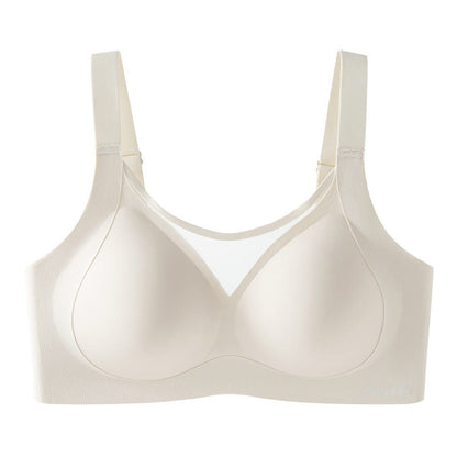 Plus Size Wide Straps Wireless Bra