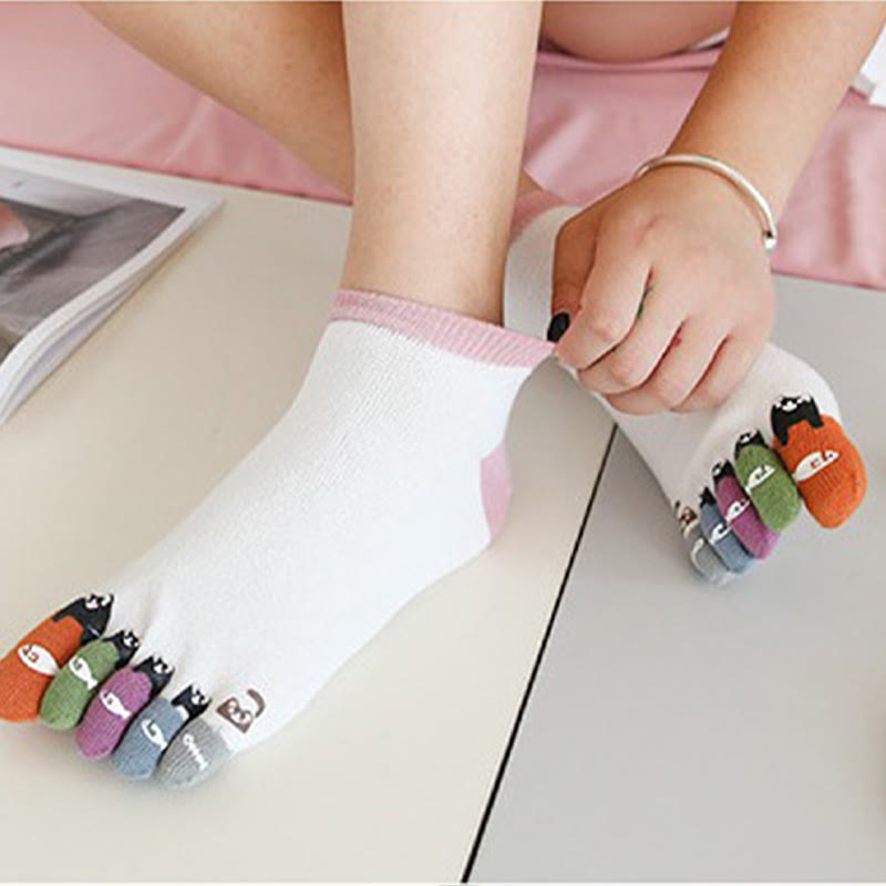 Cat Fish Ankle Alignment Socks(5 Pairs)