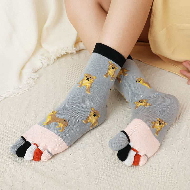 Dog Quarter Alignment Socks(5 Pairs)