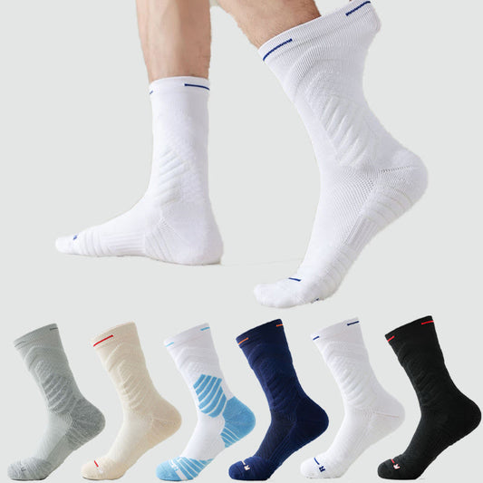 Plus Size Anti Friction Quarter Compression Socks(6 Pairs)