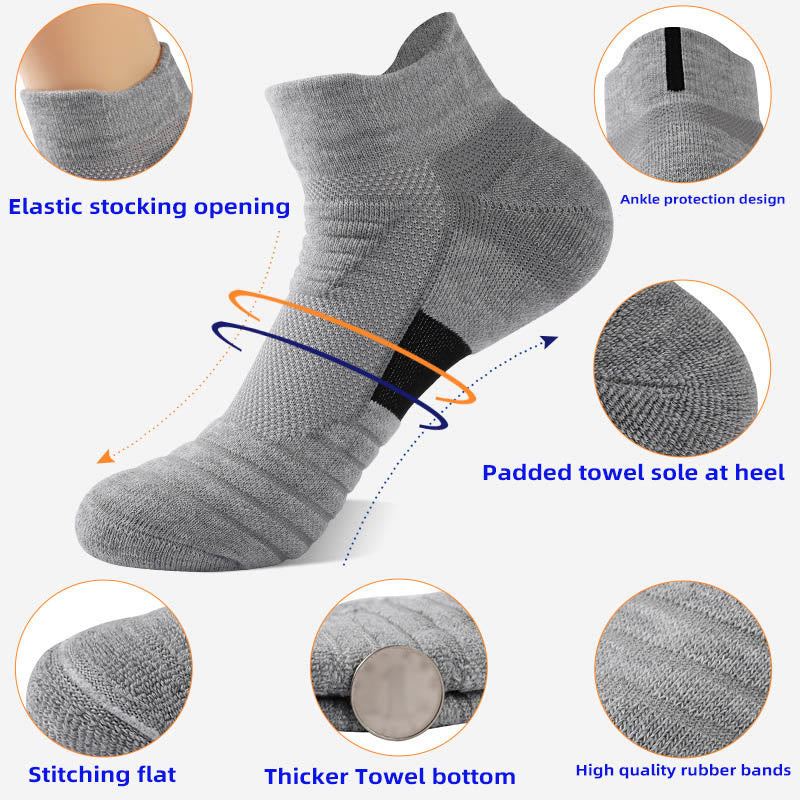 Plus Size Thicker Towel Ankle Compression Socks(6 Pairs)