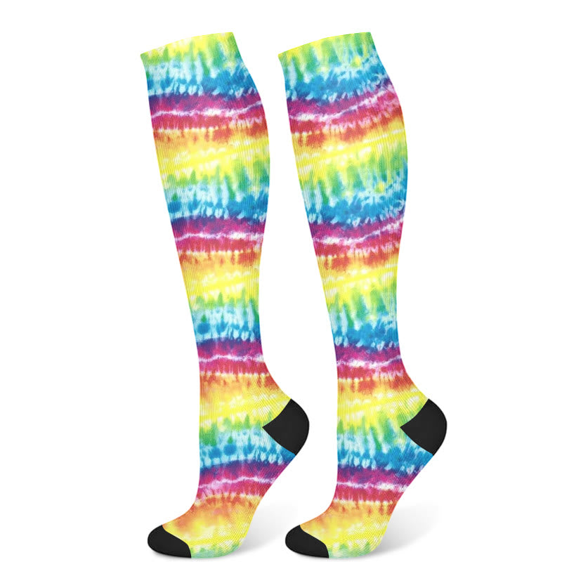 Unique Tie Dye Compression Socks(3 Pairs)