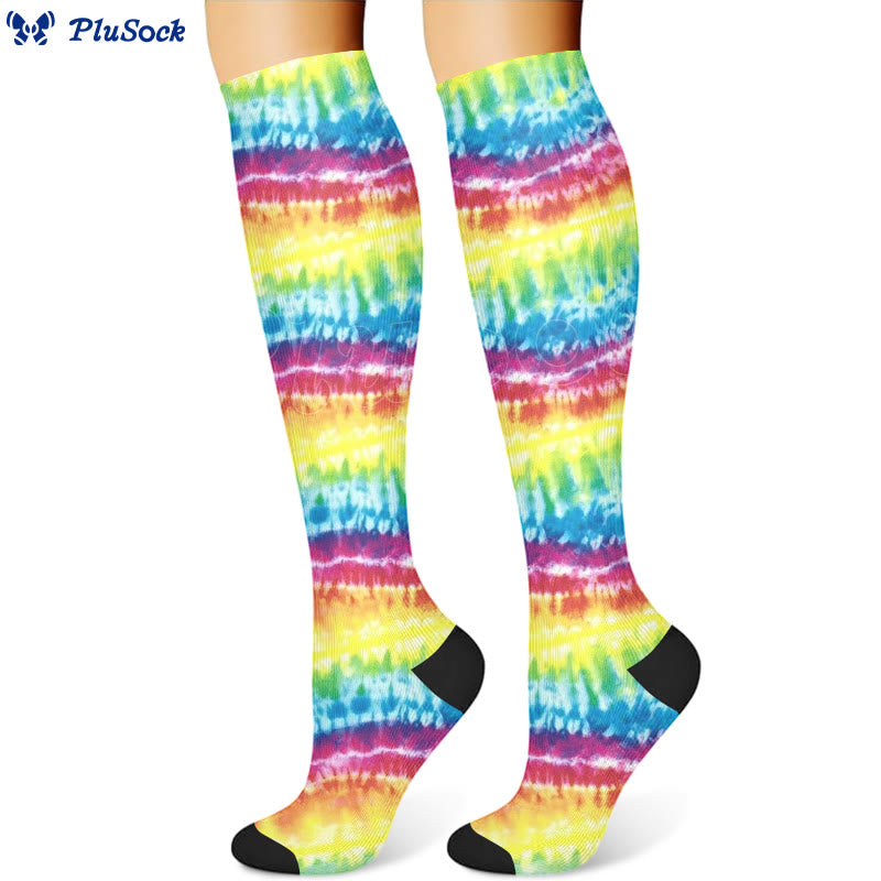 Unique Tie Dye Compression Socks(3 Pairs)