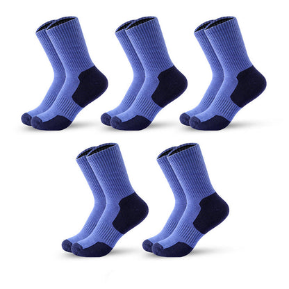 Plus Size Mountain Sports Quarter Compression Socks(5 Pairs)