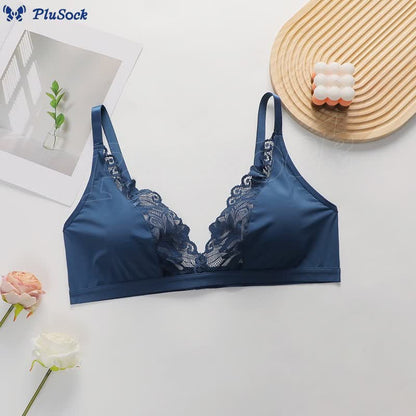 Sexy Ultra Thin See-through Lace Wireless Bra