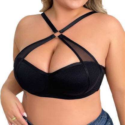 Sexy Thin Cross Push up Underwire Bra