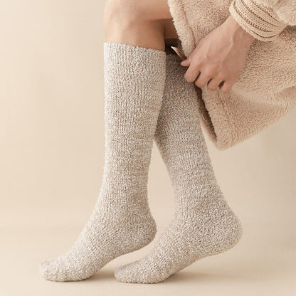 Plus Size Thickening Knee High Socks(3 Pairs)