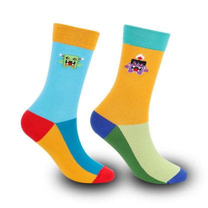 Plus Size Asymmetric Quarter Socks(4 Pairs)