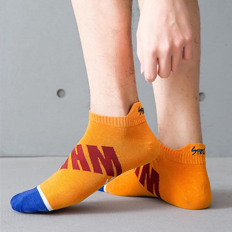 Plus Size Letter Ankle Socks(5 Pairs)