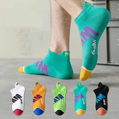 Plus Size Letter Ankle Socks(5 Pairs)