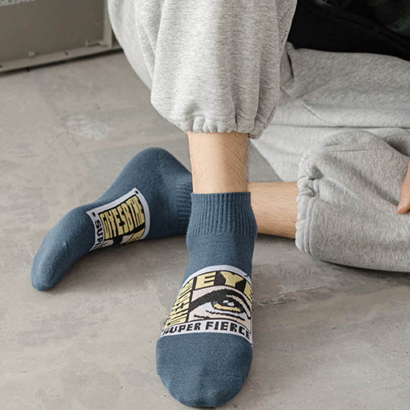 Plus Size Trendy Funny Ankle Socks(5 Pairs)