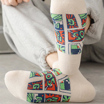 Plus Size Trendy Funny Ankle Socks(5 Pairs)