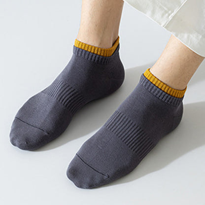 Plus Size Double Layer Cuff Ankle Socks(7 Pairs)