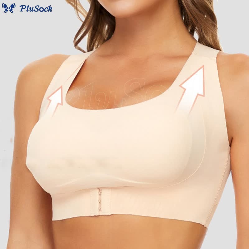 Body Shaping Back Correction Push-up Wireless Sports Bra(2 Packs)