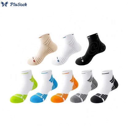 Plus Size Lightweight Cushioning Ankle Compression Socks(4 Pairs)