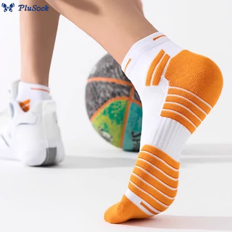 Plus Size Lightweight Cushioning Ankle Compression Socks(4 Pairs)