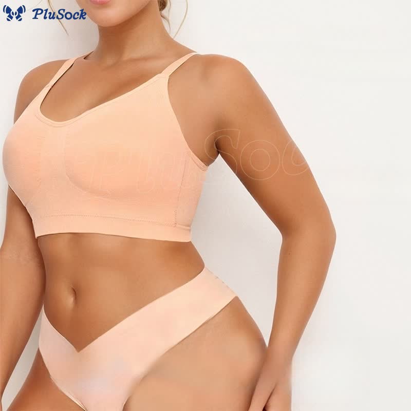 Seamless High Elasticity Shaping Wireless Sports Bra