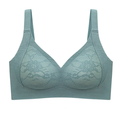 Plus Size Push-up Fixed Cup Seamless Wireless Bra