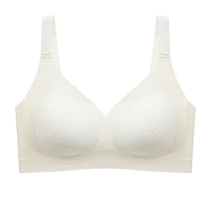 Plus Size Push-up Fixed Cup Seamless Wireless Bra