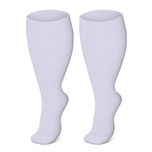 Free Today: Plus Size Light Purple Compression Socks