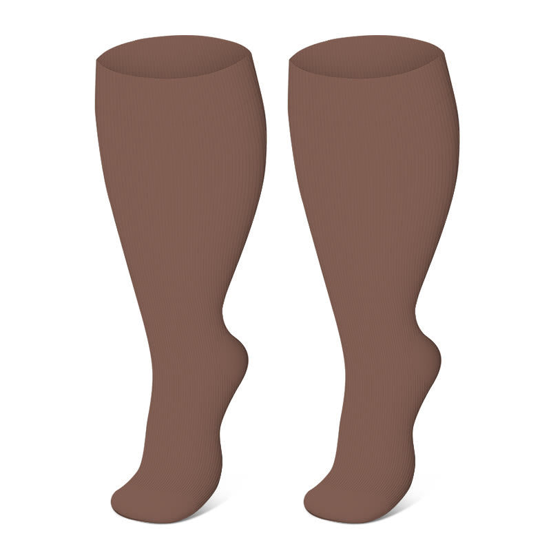 Free Today: Plus Size Coffee Compression Socks