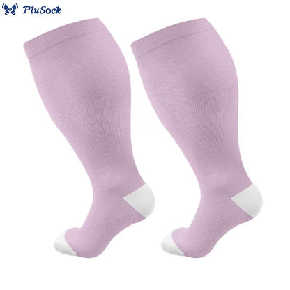 Free Today: Plus Size Purple Compression Socks