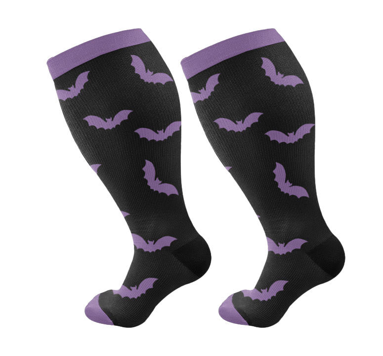 Free Today: Plus Size Bat Compression Socks