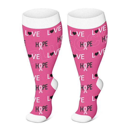 Free Today: Plus Size Hope Compression Socks