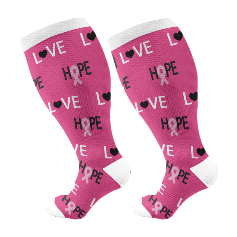 Free Today: Plus Size Hope Compression Socks