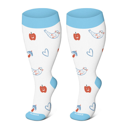 Free Today: Plus Size Cartoon Seal Compression Socks