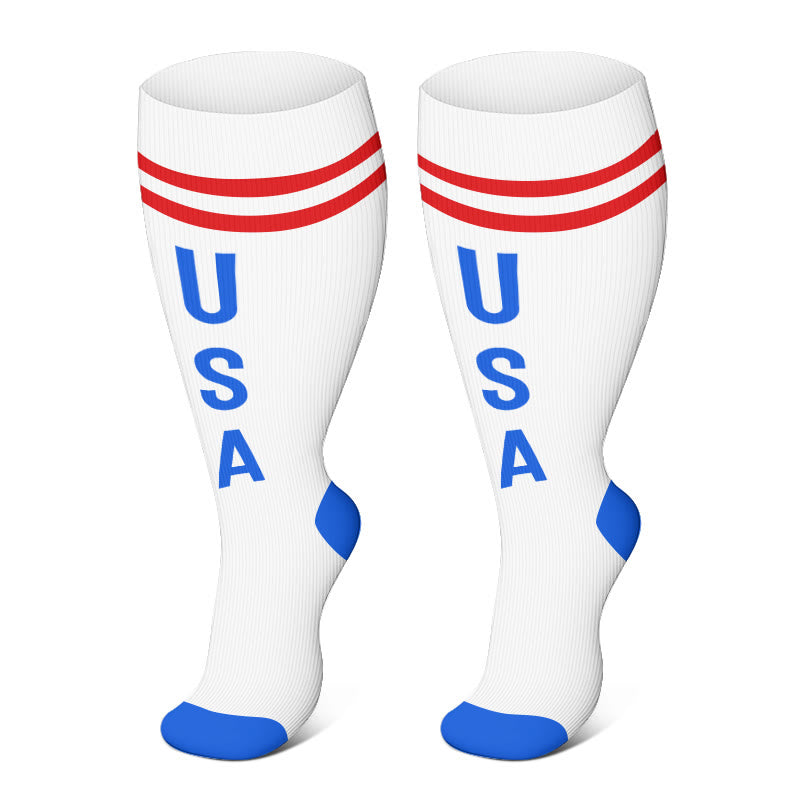 Free Today: Plus Size USA Compression Socks