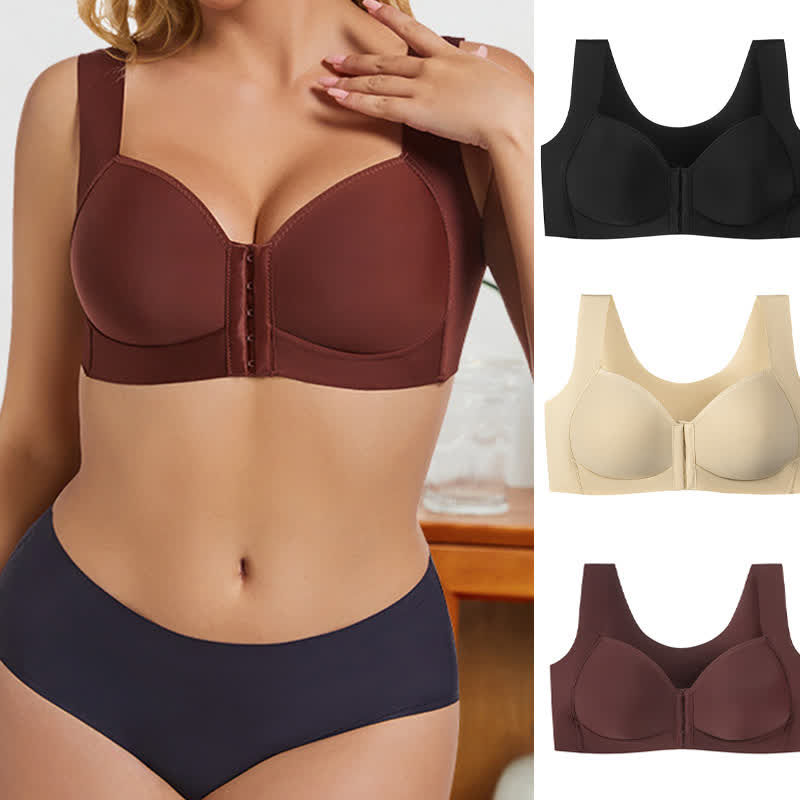 Thin Front Closure Sexy Anti-sagging Wireless Bra