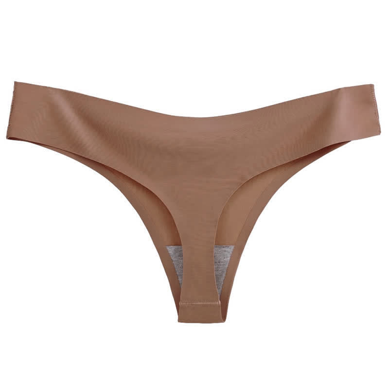 Basic Low-rise Solid Color Thong(3 Packs)