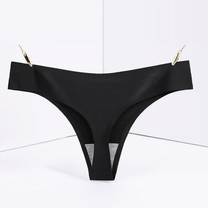 Basic Low-rise Solid Color Thong(3 Packs)