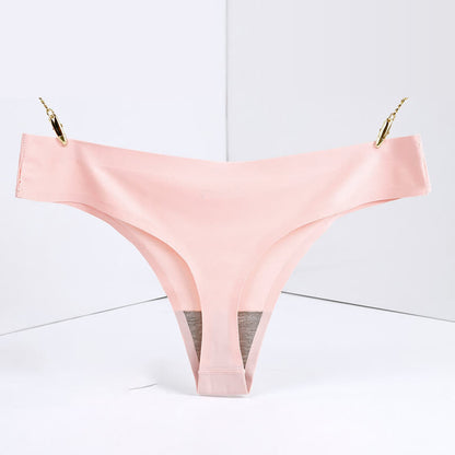 Basic Low-rise Solid Color Thong(3 Packs)