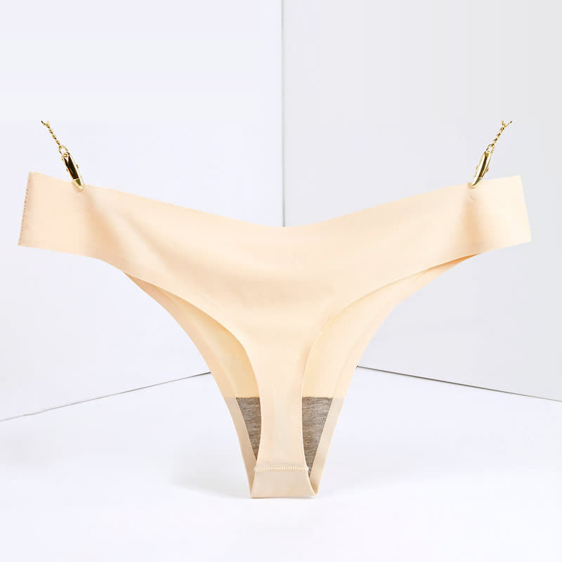 Basic Low-rise Solid Color Thong(3 Packs)