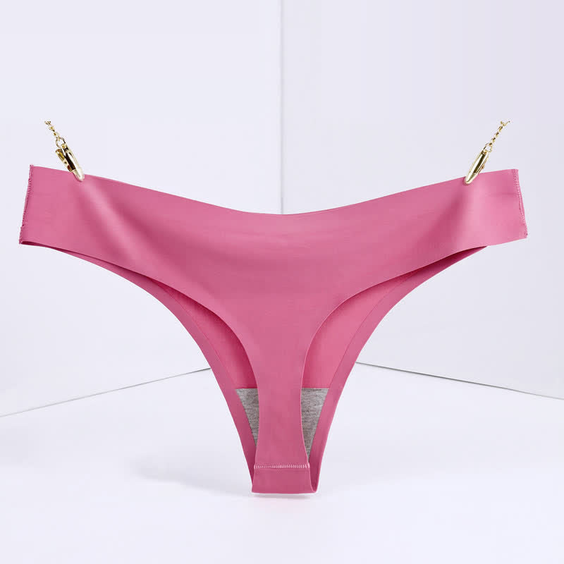 Basic Low-rise Solid Color Thong(3 Packs)