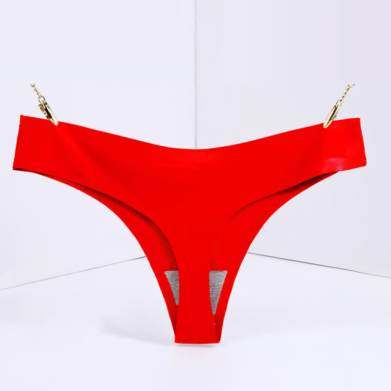 Basic Low-rise Solid Color Thong(3 Packs)