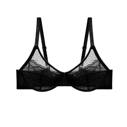 Plus Size Sexy Lightweight Lace Push-up Underwire Bra