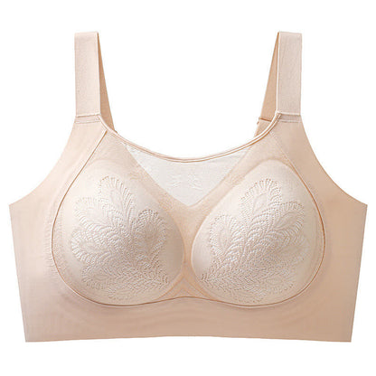 Floral Lace Stretch Lift Wireless Bra