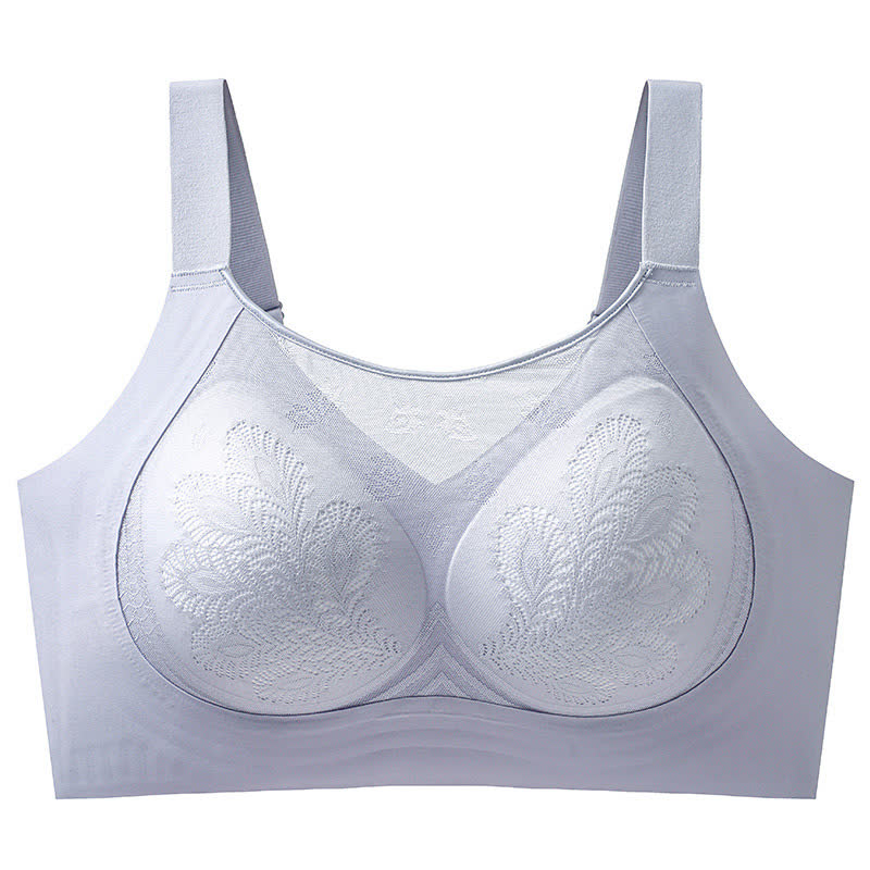 Floral Lace Stretch Lift Wireless Bra