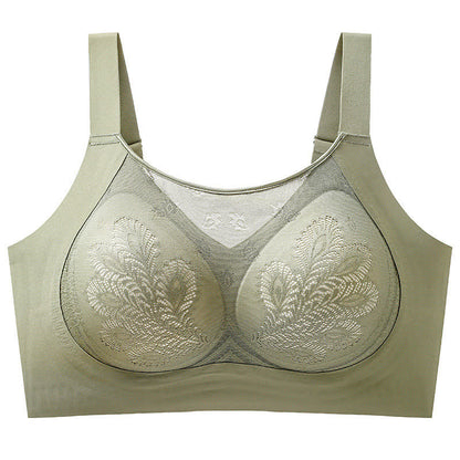 Floral Lace Stretch Lift Wireless Bra