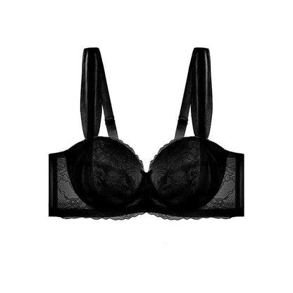 Thin Lace Minimizer Push Up Underwire Bra