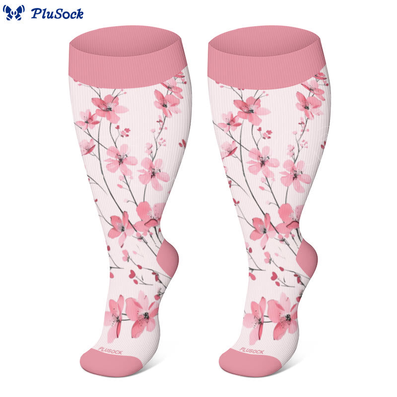 Plus Size Blossom Compression Socks(3 Pairs)