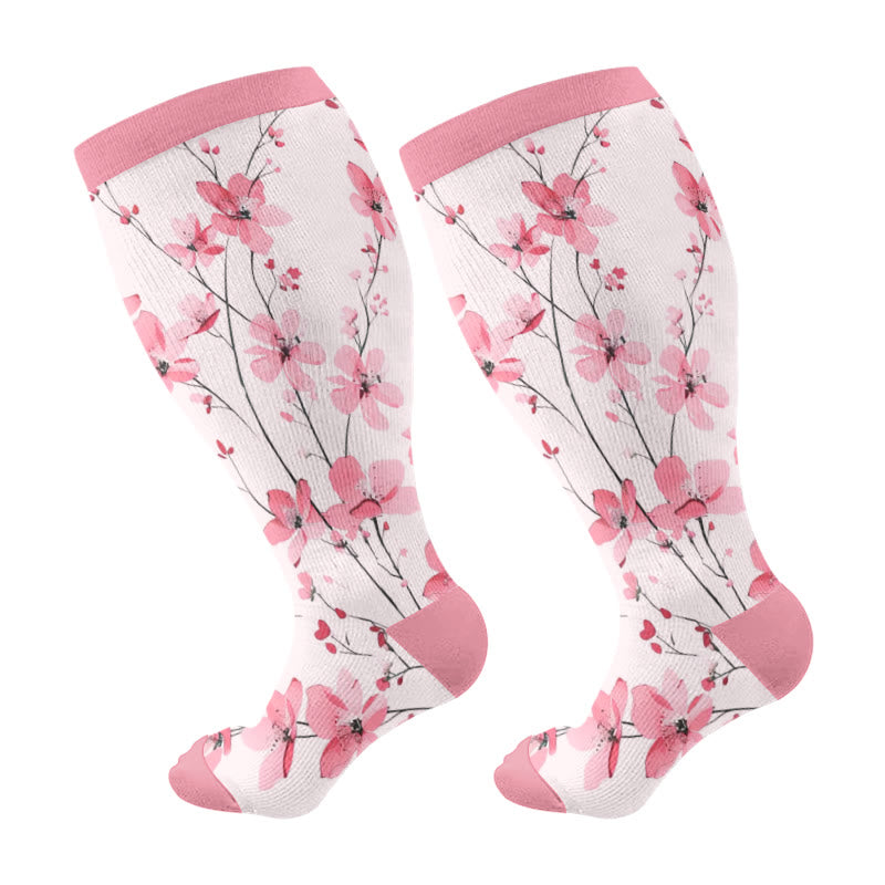 Plus Size Blossom Compression Socks(3 Pairs)