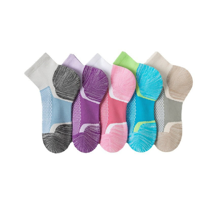 Bright Color Matching Ankle Compression Socks(5 Pairs)