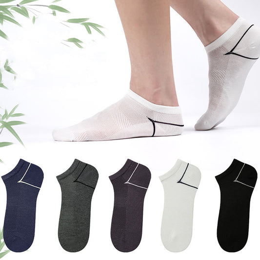 Plus Size Bamboo Fiber Ankle Socks(5 Pairs)