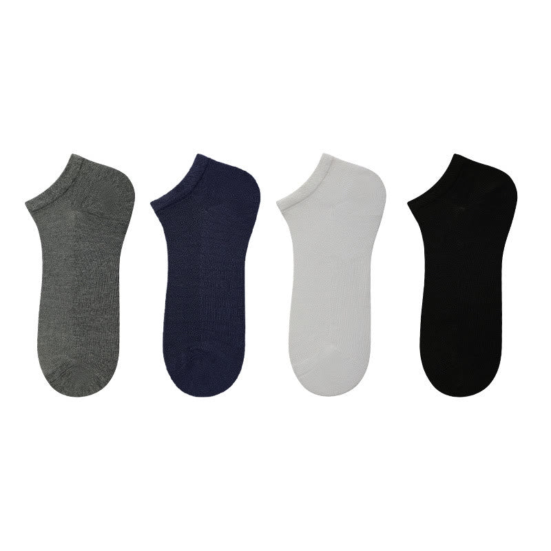 Plus Size Bamboo Mesh Ankle Socks(4 Pairs)